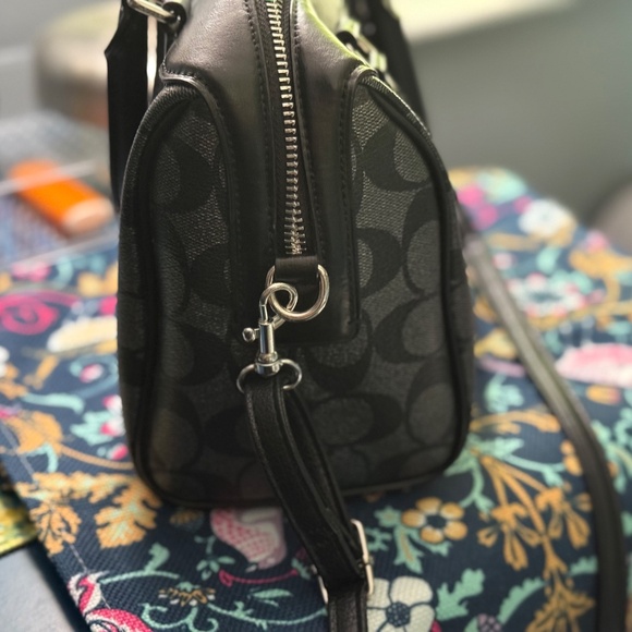 Coach Mini Bennett Satchel - Gunmetal Signature Canvas - Picture 6 of 13